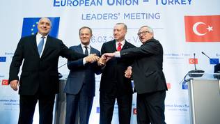 Boyko Borissov, Donald Tusk, Recep Tayyip Erdogan, Jean-Claude Juncker